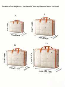 Large Capacity Waterproof Storage Bag, Foldable Clothing Storage With Handles, Large Capacity Storage,Household Large-Capacity Clothing Quilt Storage Bucket, Dust And Moisture-Proof Bag, Double Zipper With Handle, Storage Box, Moving Travel Storage Basket, Ideal Storage, Under-Bed Storage