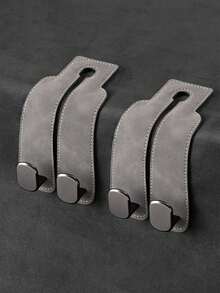 2-In-1 Velvet Car Headrest Hook, Dual Hook Car Wallet Clip, Universal Headrest Hanger Accessories For Car Interior Storage