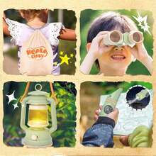 طقم لعب طهي للتخييم في الهواء الطلق، طقم قبعة وفانوس وأدوات طهي للمغامرة، هدية تفاعلية للأولاد والبنات - شكل - مشاهدة 5