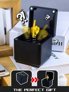 Pop-Up Middle Finger Surprise Gift Box - Prank Novelty Gag Gift For Adults, Office Desk Decor, Wedding, Birthday, Bachelorette Party, Christmas, April Fools & Holiday Pranks - Funny Practical Joke Gift For Friends, Family, Husband, Wife, Boyfriend, Girlfriend,Add Joy To The Party. - Multicolor - View 6