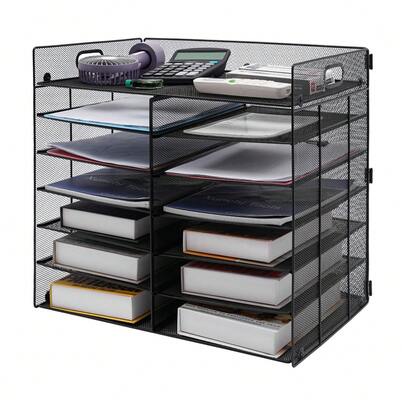 SENDERPICK Desktop Literature Organizer, Mesh Paper Organizer, Desktop File Organizer