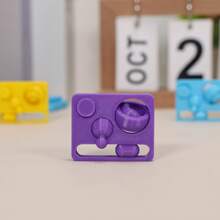 1 pieza Juguete antiestrés de estilo deslizante con impresión 3D, juguete de descompresión con empuje infinito, juguete girador de manos, cubo de rompecabezas, almohadilla multifuncional antiestrés