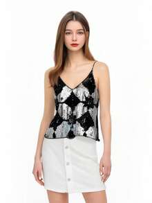 Women Tank Tops & Camis - Black - View 3