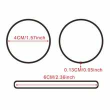 400 Uds bandas de goma negras banda estirable goma resistente 40mm banda elástica fuerte suministros de embalaje de papelería de oficina WJ1O - 400 piezas - Ver 2