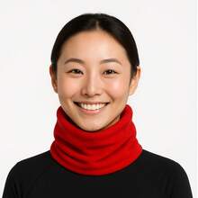 Balaclava Mask Bandana Cycling Collar Cold Winter Beanie Scarf Unisex Multipurpose Cap - 紅色 - 查看 1
