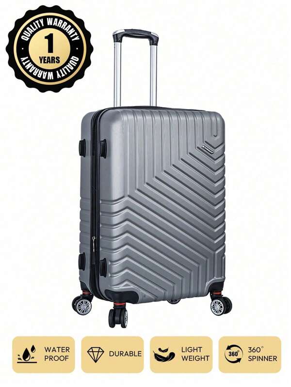 Conjunto de bagagem de 3 peças de marca europeia com design francês de 20 polegadas + 24 polegadas + 28 polegadas, mala de viagem de 20 polegadas, material ABS com expansão, grande capacidade, opções de várias cores, qualidade garantida, à prova d'água, resistente a arranhões, rodas silenciosas, trava de segurança, garantia de 1 ano, essencial para viagens, essencial para férias, decoração elegante para férias, básico da moda, entre na primavera com conforto, presente especial para passeios em família, item premium, cor brilhante, cor contrastante, masculino e feminino, bagagem de mão de companhia aérea econômica