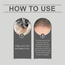 1PCS Hoegoa Brown Hair Color Stick Modifies Hair Natural Cover Portable Design Hair Color Stick - 黑色 - 查看 6