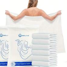 Zepirrcl 5/10/20/30 件 30*45cm/130*70cm 一次性便携式面巾，柔软舒适的毛巾，适合徒步旅行、露营、酒店、浴室、厨房旅行必需品旅行配件海滩必需品返校