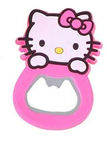 Sanrio 1Pc Hello Kittys Mymelody Cute Cartoon Silicone Wine Opener Pink Girly Heart Beer Bottle Opener(Some Parts May Be Random)