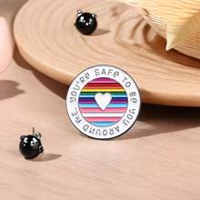 Cartoon Colorful Cat Brooch, Metal Enameled Badge, Clothes Backpack Decoration, Couples Gift