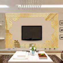 10/20pcs Self-Adhesive Mirror Wall Stickers, Size 10x10cm, 3D Geometric Acrylic Mirror Stickers, DIY Removable Mirror Decals, Shatter-Proof, Perfect For Home Decoration In Living Room, Bedroom, Kitchen, Cabinet Edges, Windows, Wall Skirting, Ceiling, And Cornice