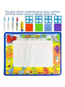 Lienzo para pintura de agua con dinosaurio de dibujos animados de 80cm*60cm, inspiradora del potencial artístico, cultiva el enfoque y la perseverancia, expande el pensamiento y la creatividad, mejor regalo para fiestas