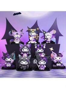 Sanrio 1 pezzo o 8 pezzi Scatola Blind Kuromi Serie Weolf Ad Alta Lo Figure Figura d'azione Bambola Anime SurCterio Surprise Scatola Modello da collezione Giocattolo decorativo Accessorio Hello Kitty Cat (Le parti a meme possono essere casuali)