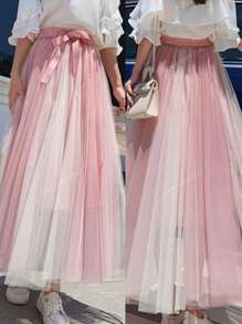 Falda plisada de gasa elegante para mujer, estilo retro de Japón y Corea del Sur, informal y popular, de fluido casual para las damas