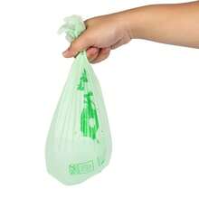 50pcs/Roll 6L/8L/10L Trash Bags, Flat-Mouth Garbage Bags, PLA Corn Starch Thickened Tear-Off Trash Bags - Compostable Trash Bags For Kitchen, Bathroom, Bedroom, Etc. - Green Trash Bags For Cleaning, Household Essentials, Garbage Bags - Multicolor - View 9