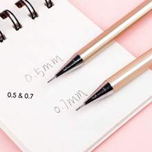 Vollmetall 0.5/0.7mm Mechanischer Druckbleistift, Sturzresistent und abriebfest für Studenten, Schulmaterial, Einschulung