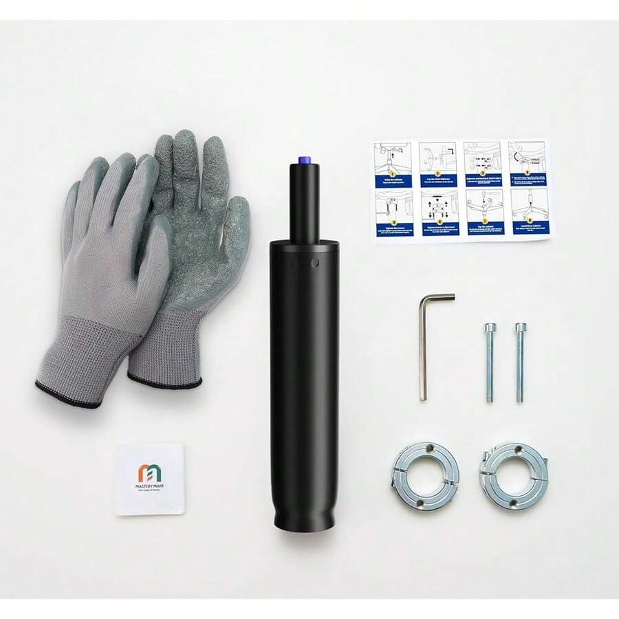 2025's Hottest New Introductions:Mastery Mart Gasdruckfeder Bürostuhl Entferner, 246mm - 346mm Gasdruckfeder, dschuhe, Zylinderentfernungswerkzeug, Zylinderklemmwellen(28mm), Lange Schrauben, L-SchraubenschlüsselReparaturset SchwarzSchwarz - Bildfarbe - Übersicht 1