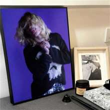 1 Pc Optional Frame Posters Wall Arts Pop American N-Nettspend Rapper Poster Art Waterproof Paper Coffee House Bar Room Wall Decor ,Wall Art With Frame