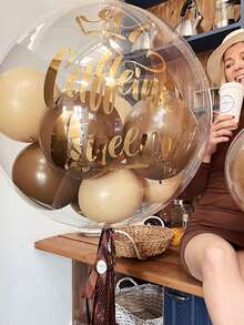 5/10/20 quả bóng bay trong suốt Bobo cỡ lớn bằng nhựa PVC dùng cho tiệc sinh nhật, tiệc cô dâu, đồ trang trí ở giữa bàn tiệc, tiệc tùng, đồ trang trí đèn LED, trang trí trong nhà và ngoài trời, ngày lễ tình nhân trở lại trường - 5 cái - Xem 9