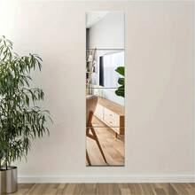 2/4 Peças Adesivo de Espelho de Parede, Espelho Corpo Inteiro para Casa, Espelho Corpo Inteiro para Quarto, Espelho Macio Autoadesivo, Acrílico, Durável e Não Frágil