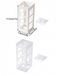 Estantería de almacenamiento multifuncional mejorada para el baño, soporte para rizador, estantería de almacenamiento adhesiva montada en la pared, organizador para baño, cocina, sala de estar, dormitorio, esencial para el hogar - Multicolor - Ver 9