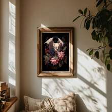 3 bức tranh vải canvas in hình đầu lâu nấm Gothic Dark Room, tranh hoa cổ điển, tranh trang trí tường nghệ thuật Gothic cây đen buồn tẻ, áp phích học thuật tối màu, tranh trang trí tường nghệ thuật cho phòng ngủ, văn phòng, phòng khách, nhà và ký túc xá, quà tặng không có khung sinh nhật tốt nghiệp - Nhiều màu - Xem 6