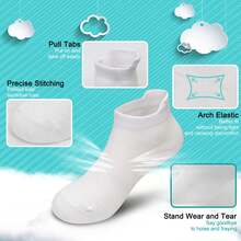 ELUTONG Toddler Kids Socks - 25 Pairs Ankle Socks With Pull Tabs For 1-14 Years Boys & Girls - #1 黑色*7+白色*7+深灰色*6+淺灰色*5 - 查看 2