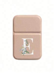 1pc Mini Piece Of Pink With White Letters, Sunflower Flowersfoldable Portable Makeup Mirror,Letters Of A-Z Makeup Mirror With Bracket, Travel Mirror, Beauty Products, Desktop Makeup Mirror, Rectangular Desktop Compact Mirror Foldable Small Minimalist Makeup Mirror, Travel Portable Makeup Mirror For Women's Gift - The Best Gift For Mom And Teacher