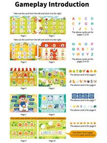 儿童早教英语启蒙安静粘粘书常识认知重复识字宝宝益智玩具 - 早教安靜書 - 查看 13