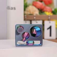 1 pieza Juguete antiestrés de estilo deslizante con impresión 3D, juguete de descompresión con empuje infinito, juguete girador de manos, cubo de rompecabezas, almohadilla multifuncional antiestrés