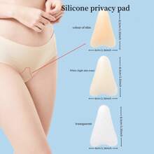 1pc/3pcs Female Silicone Personal Protective Tape, Lightweight And Breathable, Skin Friendly And Comfortable, Suitable For Menstrual Exercise, Swimming, Travel, All-Round Protection, Say Goodbye To Embarrassment, Confidently Display Perfect Posture