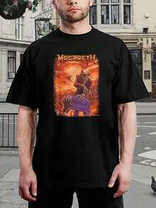 Camiseta de gira Peace Sells de Megadeth - Mercancía oficial de la banda - Camiseta de manga corta para hombre y mujer - Música metal - Diseño clásico de álbum - Ropa de concierto rock vintage - Regalo para el marido - Negro - Ver 1