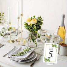 5PCS/10PCS/20PCS Clear Acrylic Name Card Slot Base Holders, For Wedding Table Numbers/Signs/Auto - Clear - View 7