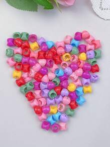 51 piezas de Pinzas para el cabello en miniatura, Cuentas para trenzar, Accesorios coloridos de cabello con clips huecos para niñas
