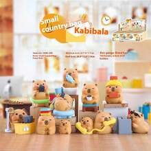 Nueva - Caja ciega de Capibaras pequeños dormilones, color y diseño aleatorio, decoración linda, regalo de cumpleaños/festival - Multicolor - Ver 9