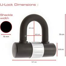 BurgWachter 2M Sold Secure Lock Kit Bike Black 2M - 2M - View 7