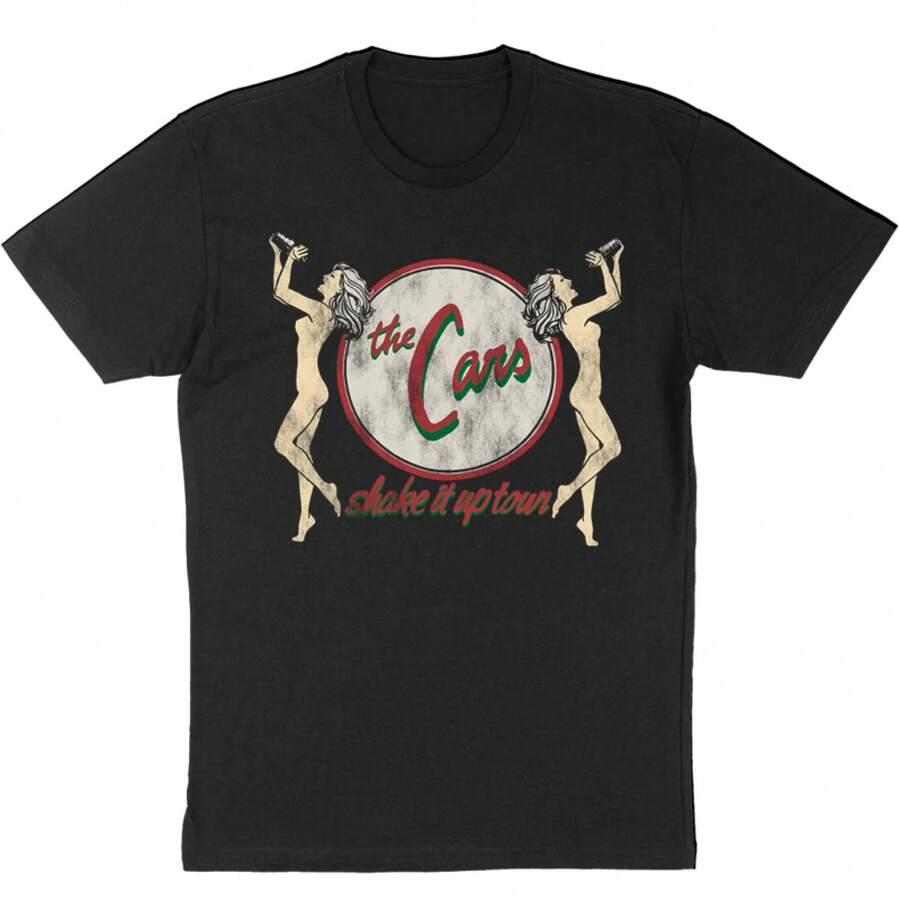 The Cars Band Shake It Uptown Cotton Black Full Size T Shirt - S - View 1