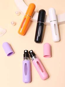 1/3/4 件 5ml 迷你香水喷雾瓶，可再填充塑料容器，便携式旅行香水雾化器，香氛泵套装，旅行香水喷雾瓶，浴室装饰，送给朋友的有趣礼物 - 彩色 - 查看 2