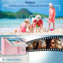 1080P HD Camera, 2.8'' Large LCD Rechargeable Camera With 32G Card, Taking Photos, Recording Videos And Funny Headshot, Birthday Christmas And New Year Christma - 粉 - 查看 11