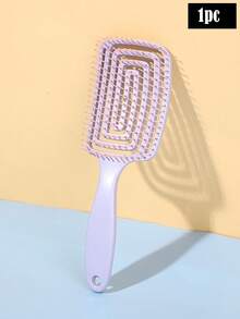 2 件马卡龙色镂空背部按摩发刷、发刷、刷子套装、适用于干湿头发、蓬松造型、发刷、梳子、美发工具、理发沙龙美发产品及配件、美容旅行必需品、返校、旅行度假必需品、女士发饰