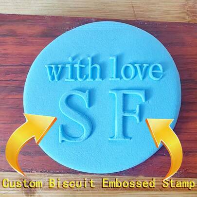 Customized Personalized Biscuit Embossed Stamp Halloween And Christmas Mold 3D Design For Kitchen Baking Cake Decoration DIY Cutting Tools Sugar Cake Template Wedding Clay Soft Candy Embossed Name Cake Mold Handmade