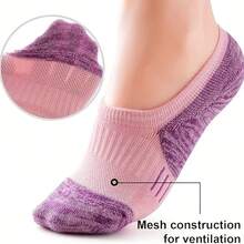 6 Pairs Of Solid Color Spring And Summer Thin Casual Women's Sports Socks, Suitable For Daily Travel And The Perfect Choice For Outdoor Sports - 6雙-黑色 - 查看 5