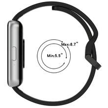 兼容三星 Galaxy Fit 3 硅胶运动表带手表手链替换表带透气轻便可调节适合学生返校礼物 - 彩色 - 查看 7