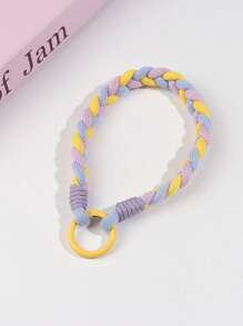 1pc Cute Handmade Phone Lanyard Braided Wrist Strap, Anti-Lost Phone Cord, Earphone Case Hanging Rope