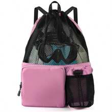 Rucsac de înot în aer liber, geantă cu șnur de plajă, compartiment separat pentru încălțăminte, potrivit pentru sală de sport, yoga, plajă, călătorii, geantă de plajă, rucsac cu șnur, geantă de înot