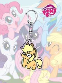 MY LITTLE PONY 1 pièce Porte-clés pendentif avec personnages mignons de la série de dessins animés My Little Pony (Twilight Sparkle, arc-en-ciel Dash, Pinkie Pie, Fluttershy). Convient pour les sacs à dos, les vacances, les faveurs de fête, la décoration de la chambre, la décoration de la maison, la décoration murale, la décoration scolaire, les surprises scolaires, la décoration de dortoir, la rentrée scolaire.