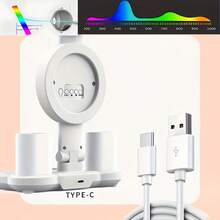 Smart Touch LED Desk Lamp With USB - Dual Head, Dimmable And Color Changing Reading Light, Built-In Fan And Night Light, Eye Protection Design, Very Suitable For Home Office And Dormitory Learning - Battery Free, Multifunctional Desk Lamp | Dual Head Lamp | Integrated Fan Lamp, Home Office Desk Lamp - 彩色 - 查看 5