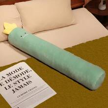 1pc Cute Cartoon Long Bar Pillow Bedroom Bed Sleeping Cylindrical Carrot, Cactus, Dinosaur, Strawberry Cushion Pillow Home Decoration Pillow Pendant Decoration - Multicolor - View 11