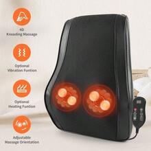 Rechargeable Back Massager With Heat Shiatsu Neck Massager For Pain Relief D... - como foto - Visão 3