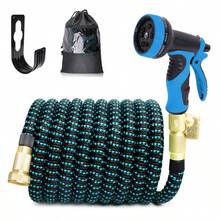 Heavy Duty Expandable Flexible Garden Hose Magic Water Pipe Spray Gun Nozzle - as pic - View 2